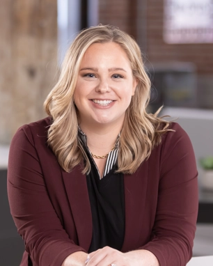 Portrait of a smiling person in business attire